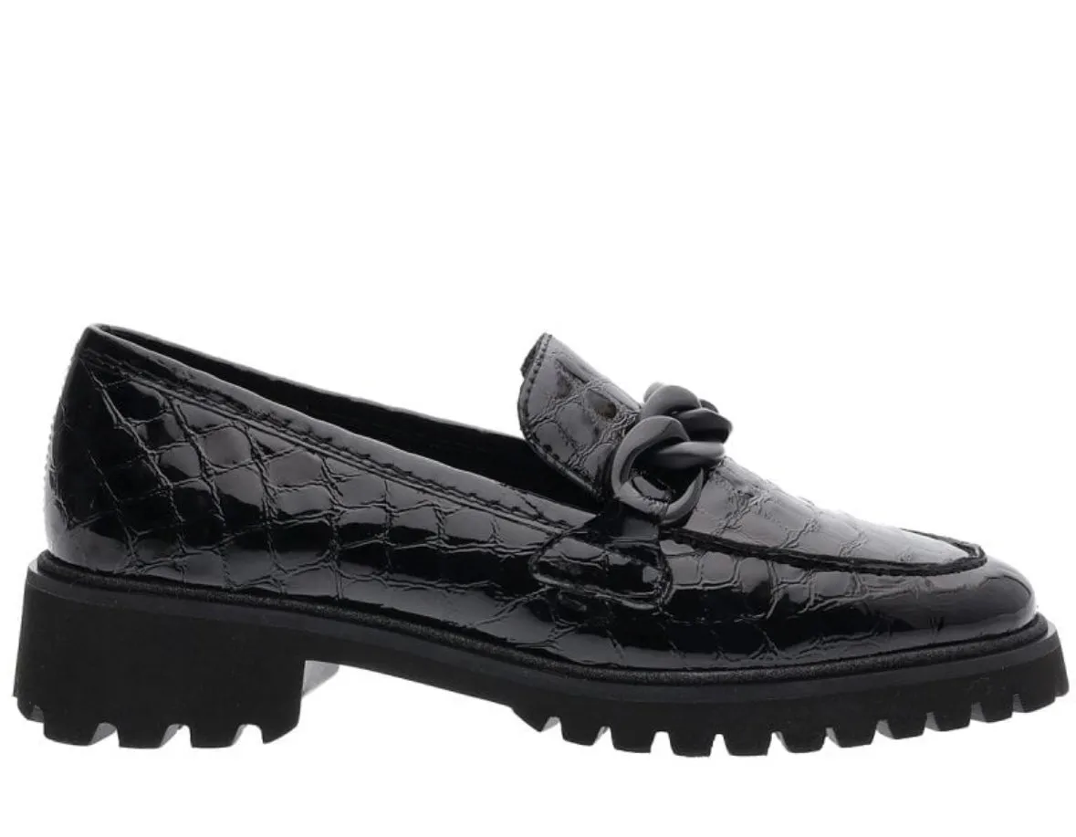 Ara Kent Croco Ladies Chunky Sole Loafer