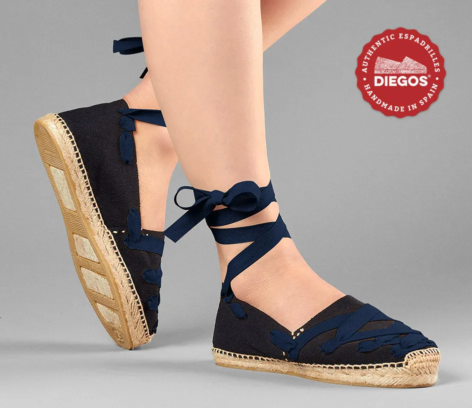 Black Pamplona espadrilles