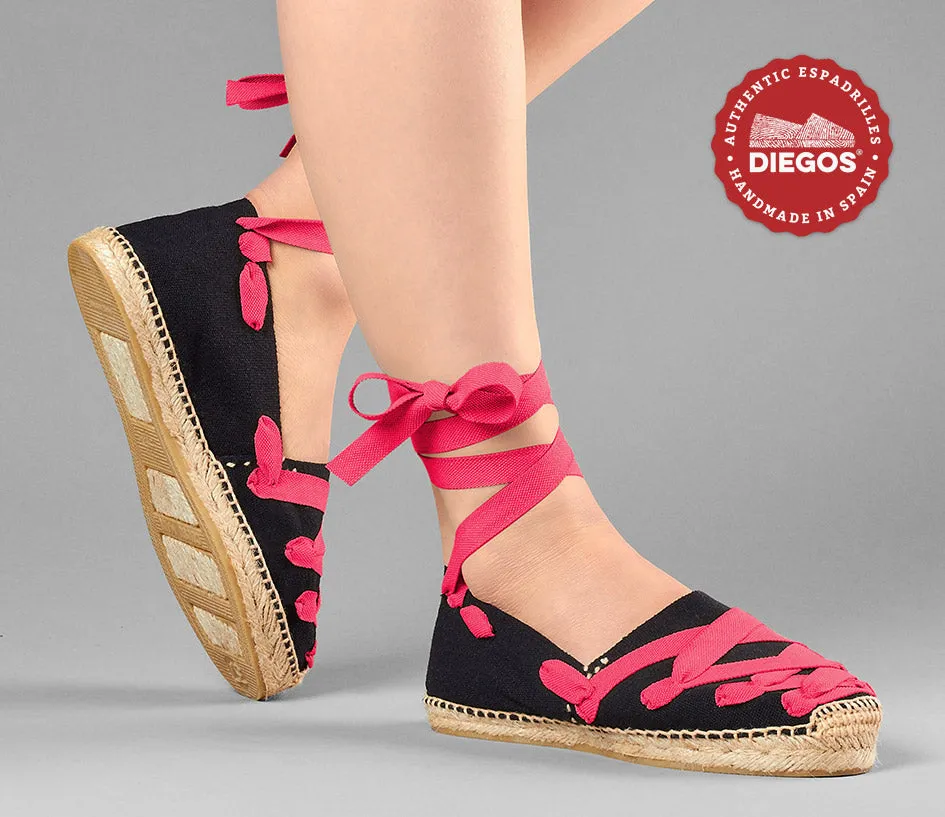 Black Pamplona espadrilles