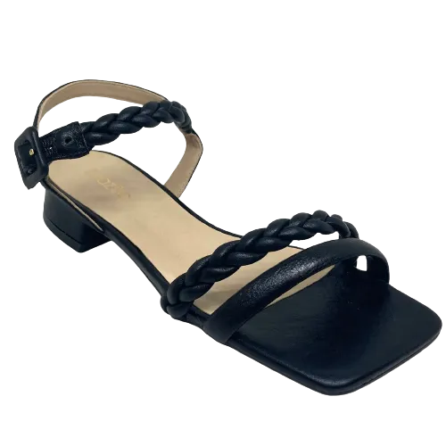 Brazilio Plaited flat  -  Black