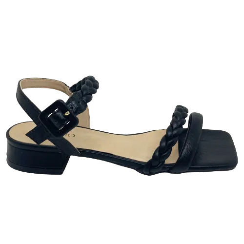 Brazilio Plaited flat  -  Black