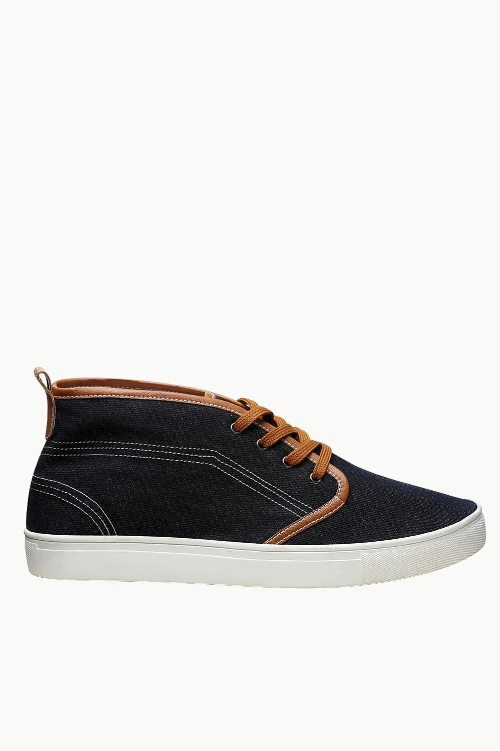 Canvas High Ankle Lace Up Plimsolls