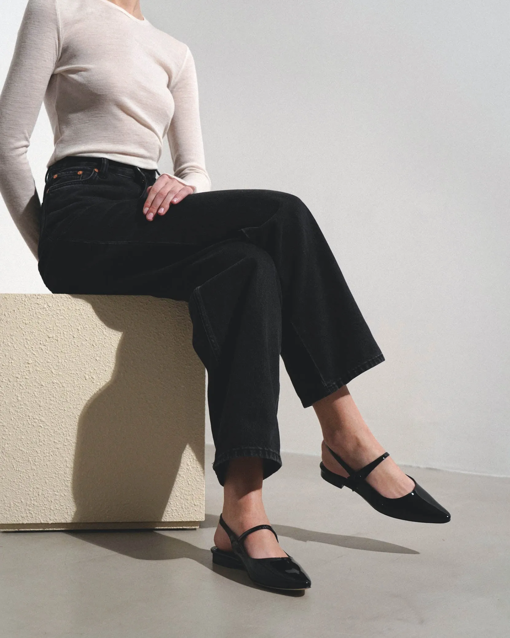 Didionflat black patent flats