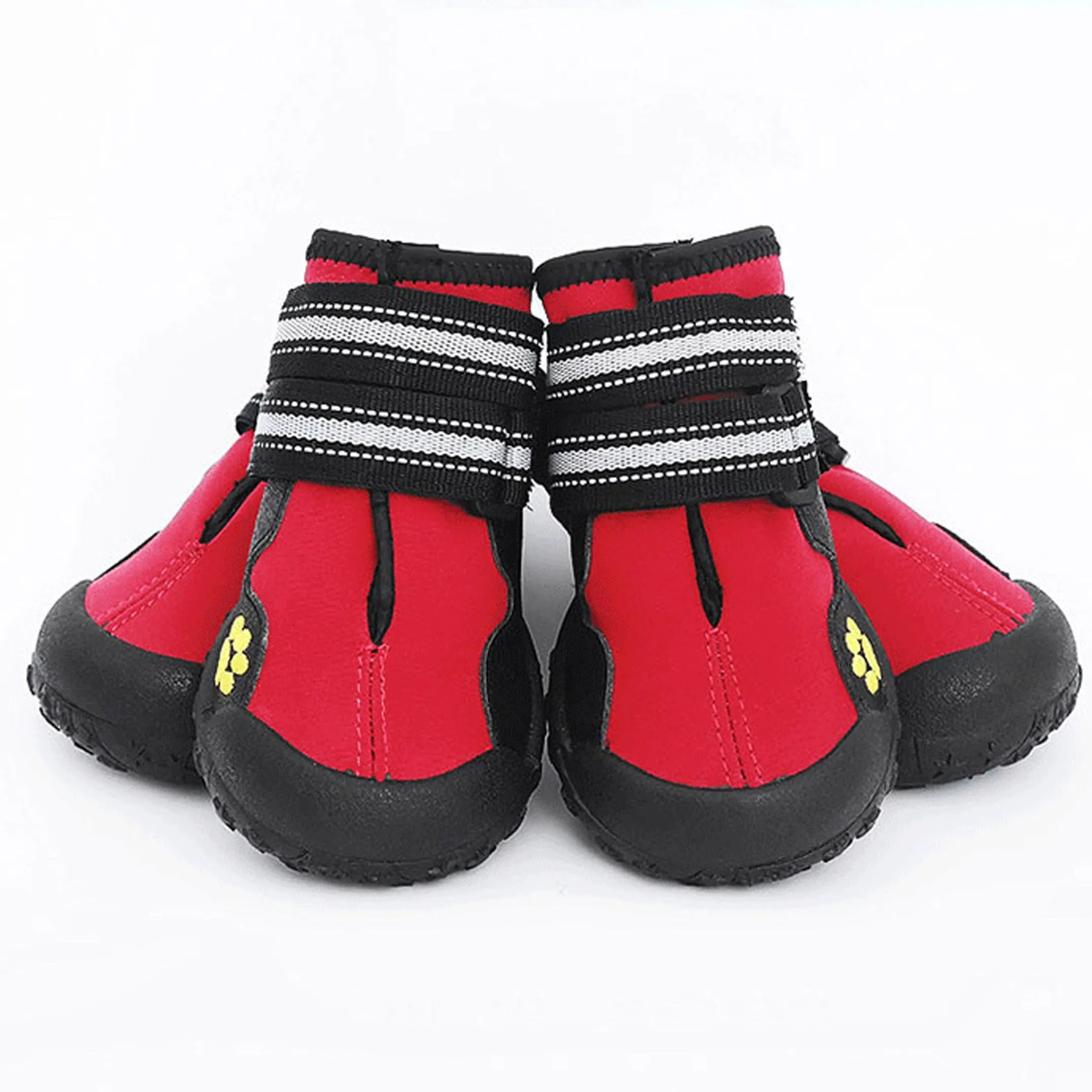 Dog Shoes WaterProof Rain Boots Socks Non-slip Rubber Shoes Red