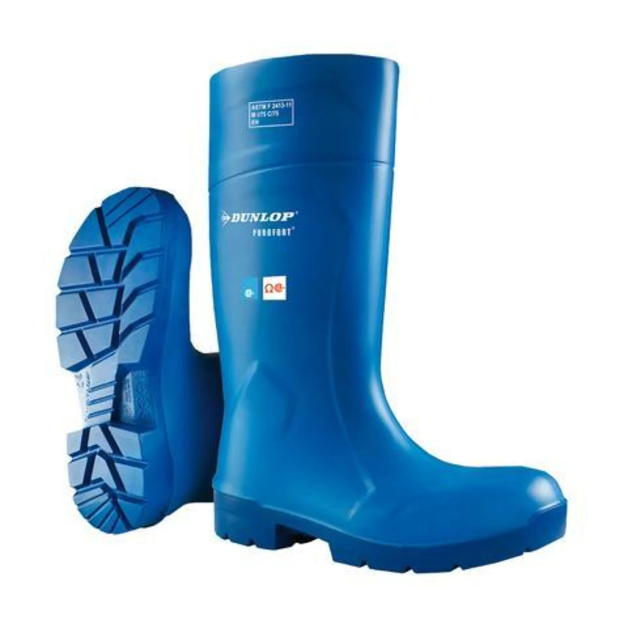 Dunlop Men's Safety Rain Boots Purofort FoodPro - CSA Approved, Steel Toe, Anti-Slip Outsole, Chemical Resistant, Thermal Insulation -4°F/-20°C , Durable and Reliable | Sizes 6-16