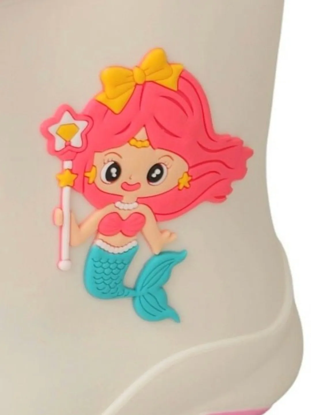 Enchanted Mermaid  White Rain Boots For Girls