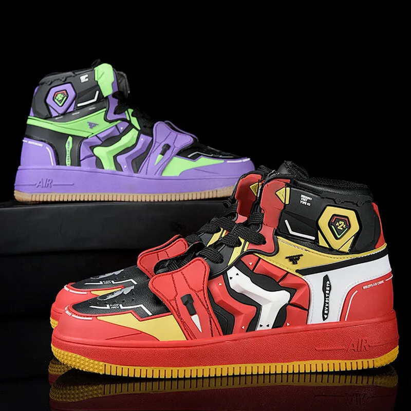 evangelion shoes anime costum sneakers 2022