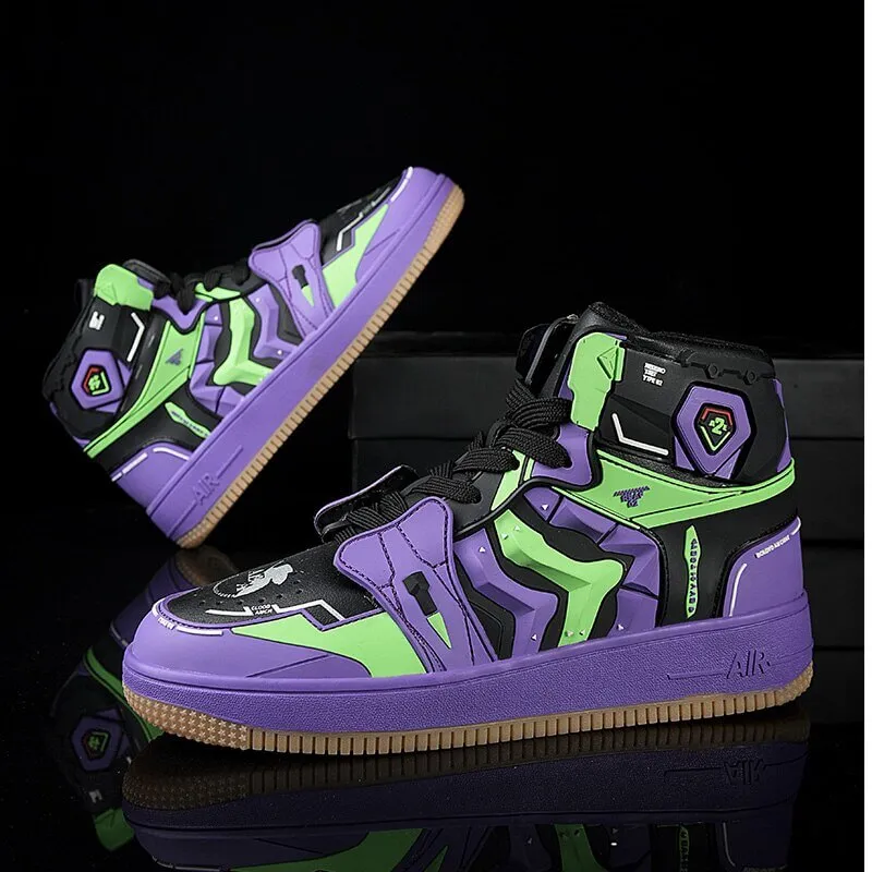 evangelion shoes anime costum sneakers 2022