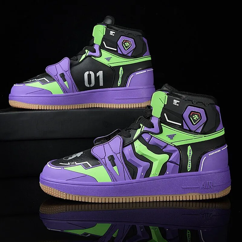 evangelion shoes anime costum sneakers 2022