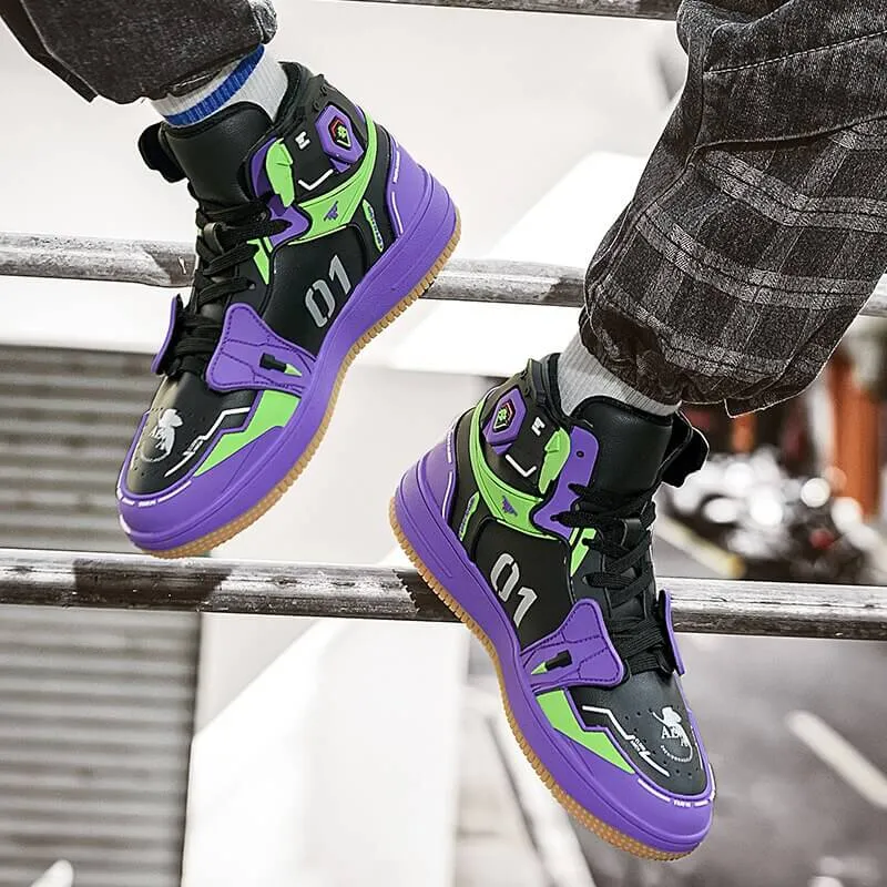 evangelion shoes anime costum sneakers 2022
