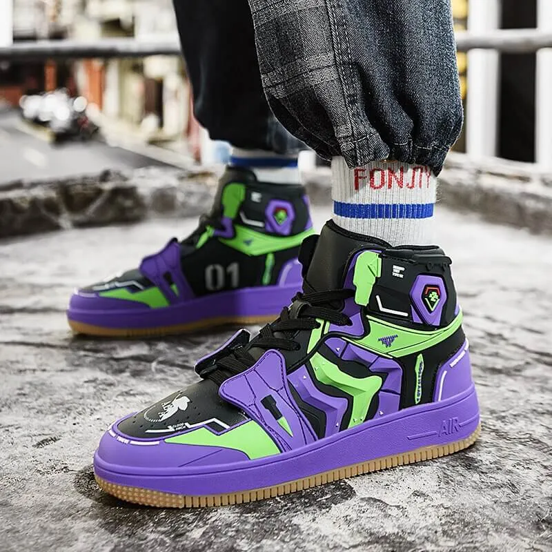 evangelion shoes anime costum sneakers 2022