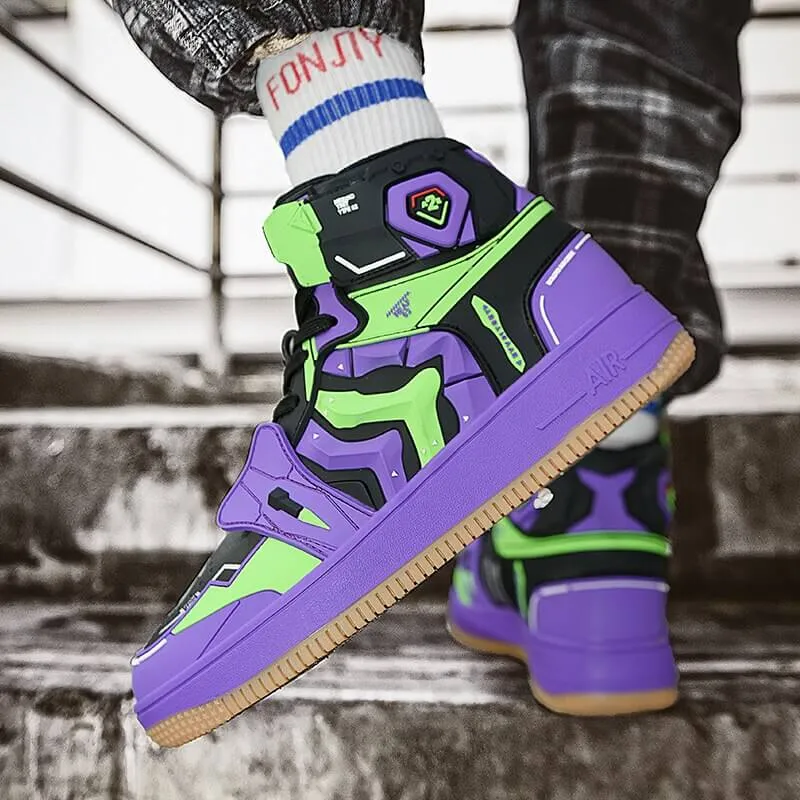 evangelion shoes anime costum sneakers 2022