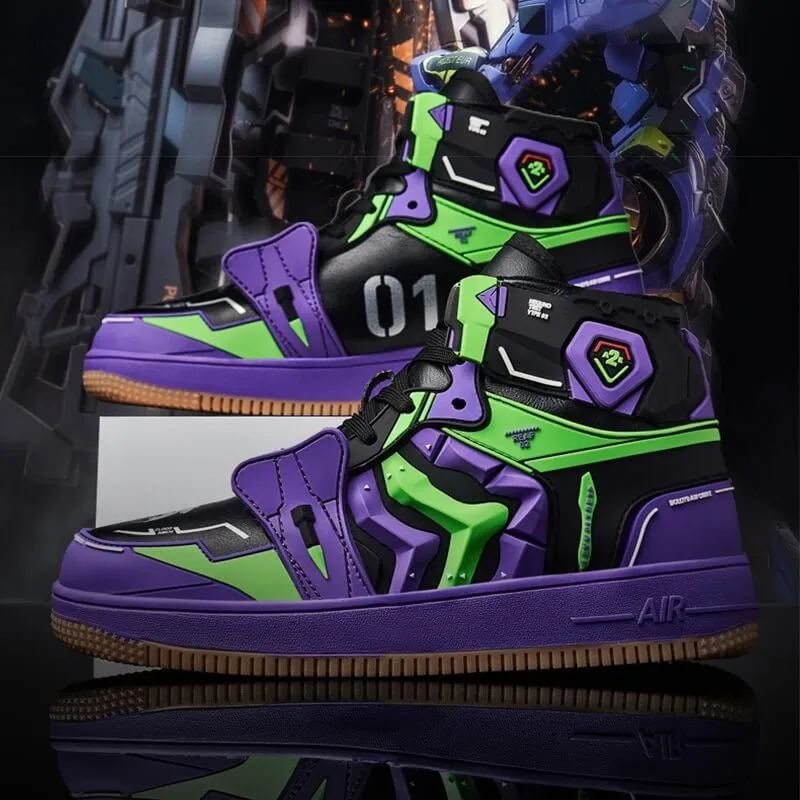 evangelion shoes anime costum sneakers 2022