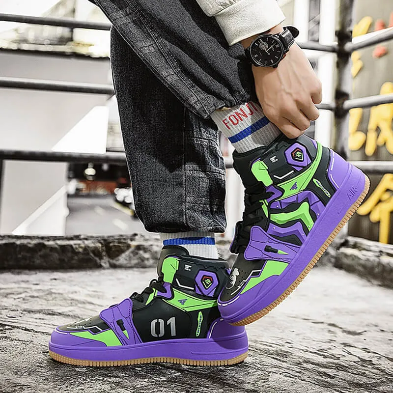 evangelion shoes anime costum sneakers 2022