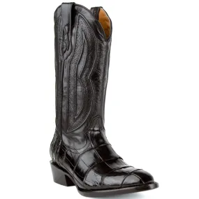 Ferrini Men's Stallion Alligator Belly Boots Round Toe Black  1071127