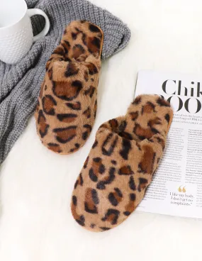 FUZZY WUZZY SLIPPER - Leopard