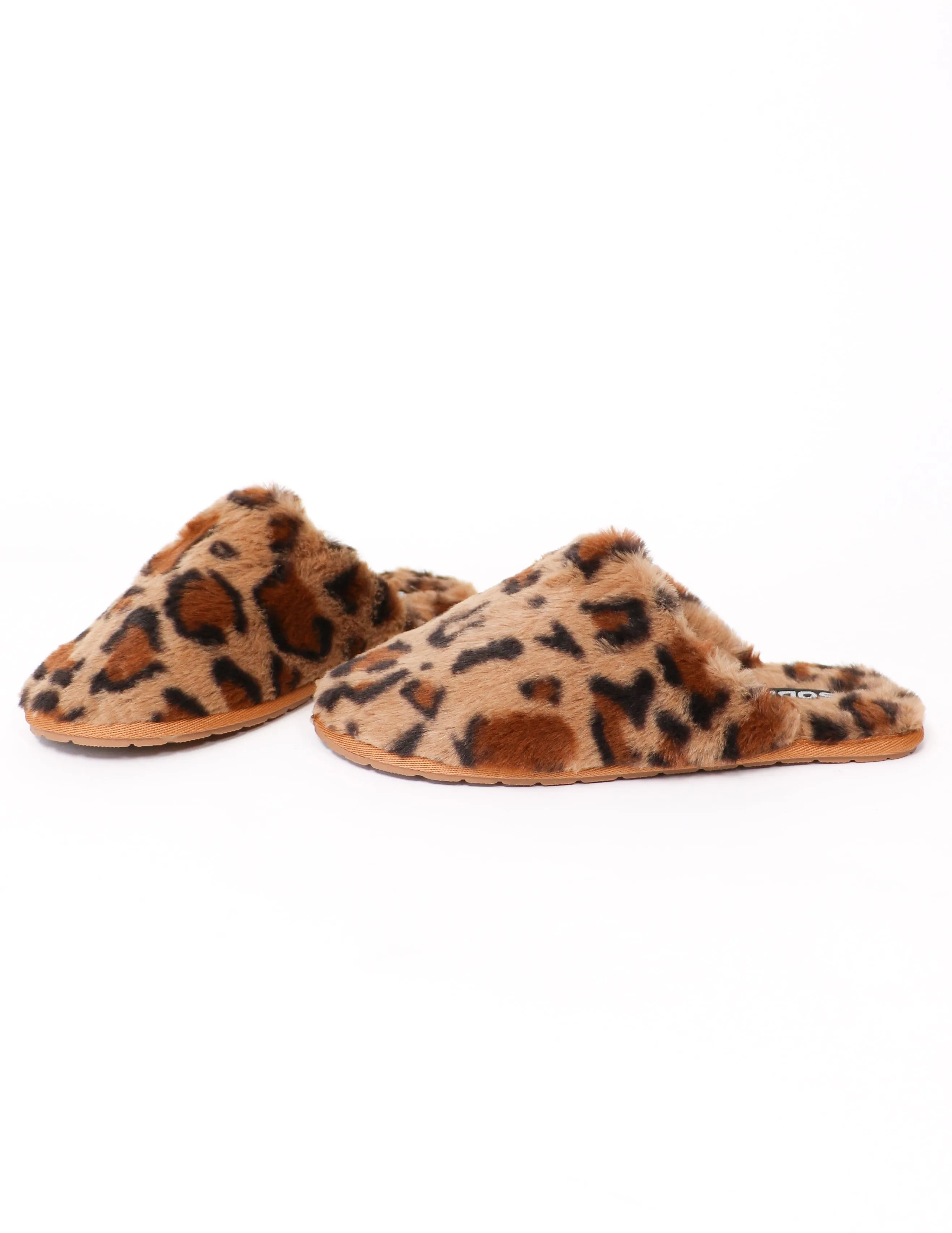 FUZZY WUZZY SLIPPER - Leopard