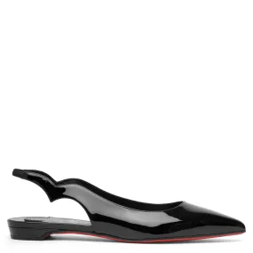 Hot Chickita sling black patent flats