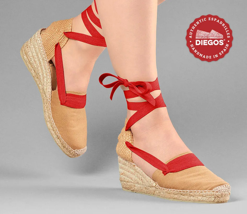 Jute Lola high wedge Basque espadrilles