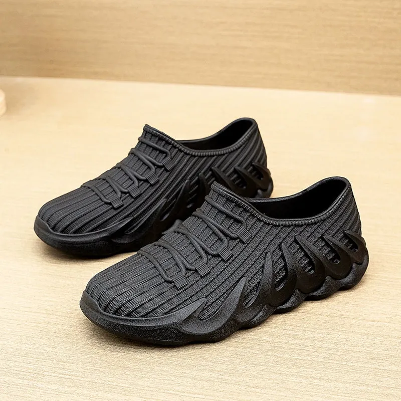 Men's Low Ankle Rain Boots Waterproof Non-Slip Short Rubber Shoes