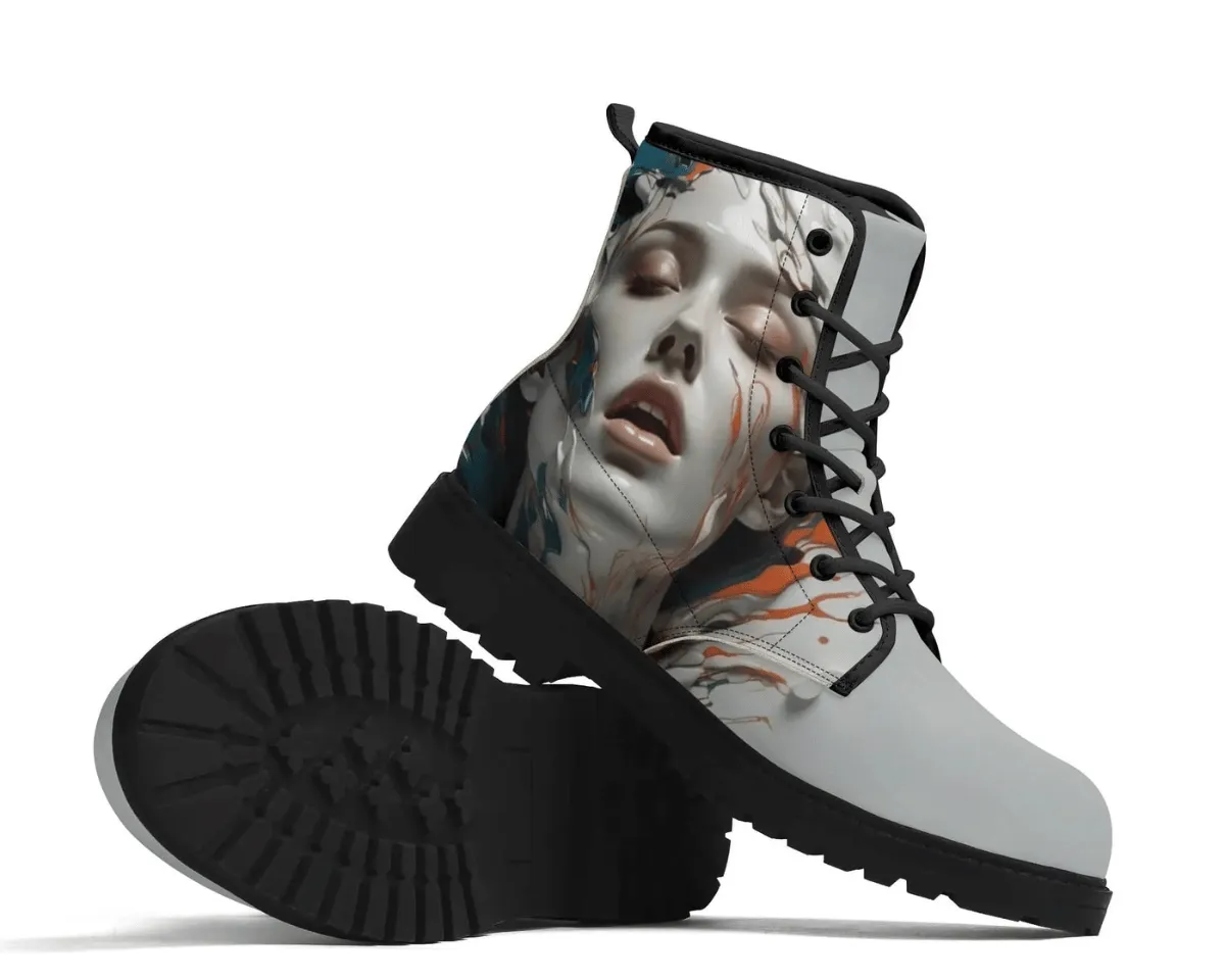 Painted Princess Leather Boots