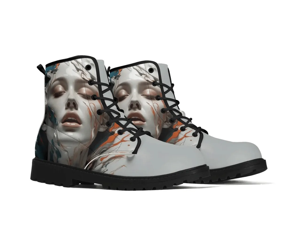 Painted Princess Leather Boots