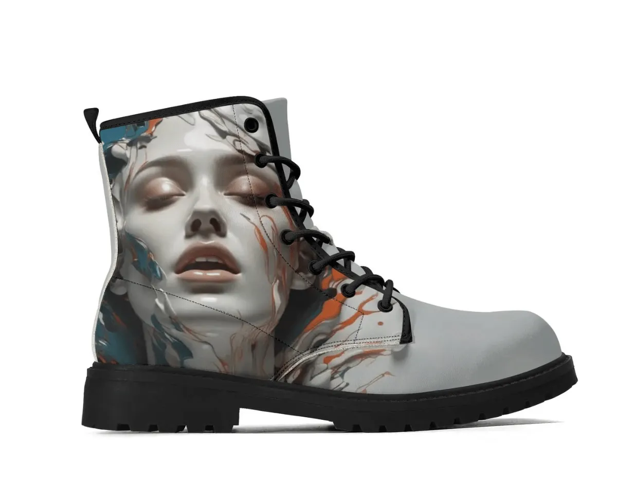 Painted Princess Leather Boots