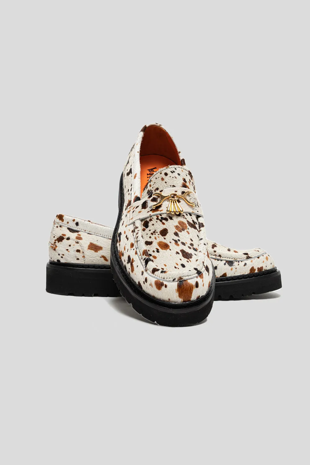 Palace Loafer - Multi White Pony Hair