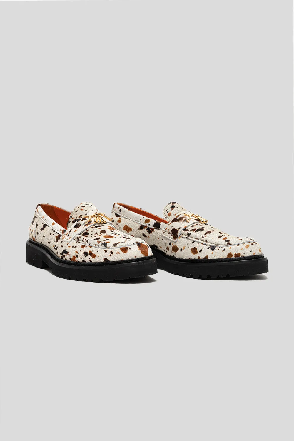 Palace Loafer - Multi White Pony Hair