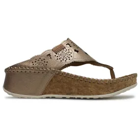 Pikolinos Marina W1C Leather Women's Toe Post Wedge Sandals