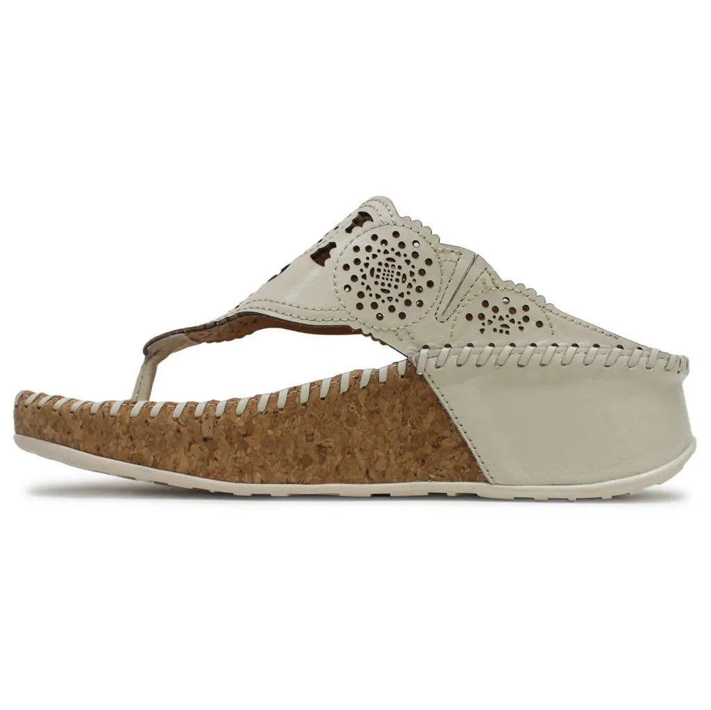 Pikolinos Marina W1C Leather Women's Toe Post Wedge Sandals