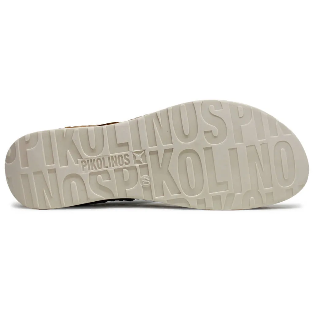 Pikolinos Marina W1C Leather Women's Toe Post Wedge Sandals