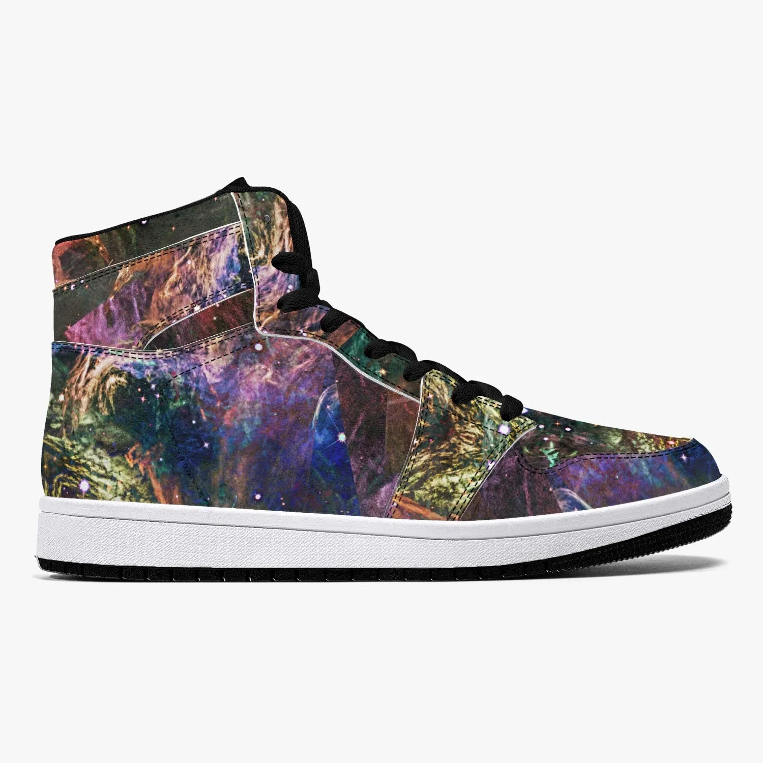 Prismyx Psychedelic Split-Style High-Top Sneakers