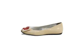 "Gommette Love Patent Ball" Ballet Flats