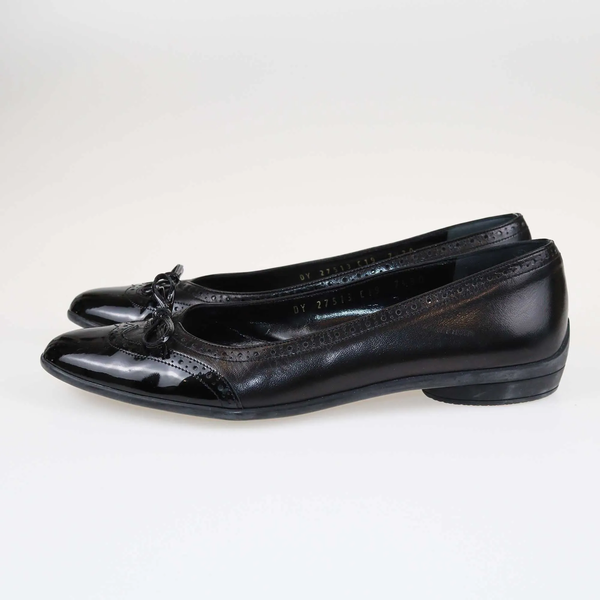 Salvatore Ferragamo Black Bow Ballet Flats