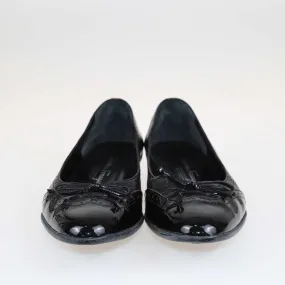 Salvatore Ferragamo Black Bow Ballet Flats