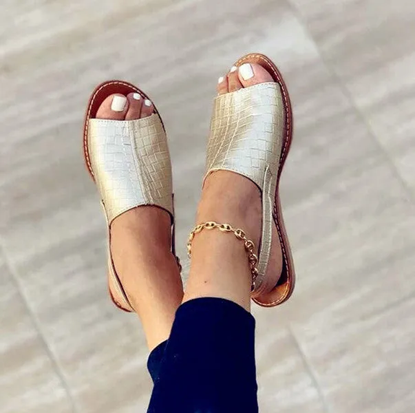 Sandals - Simple PU Slippers