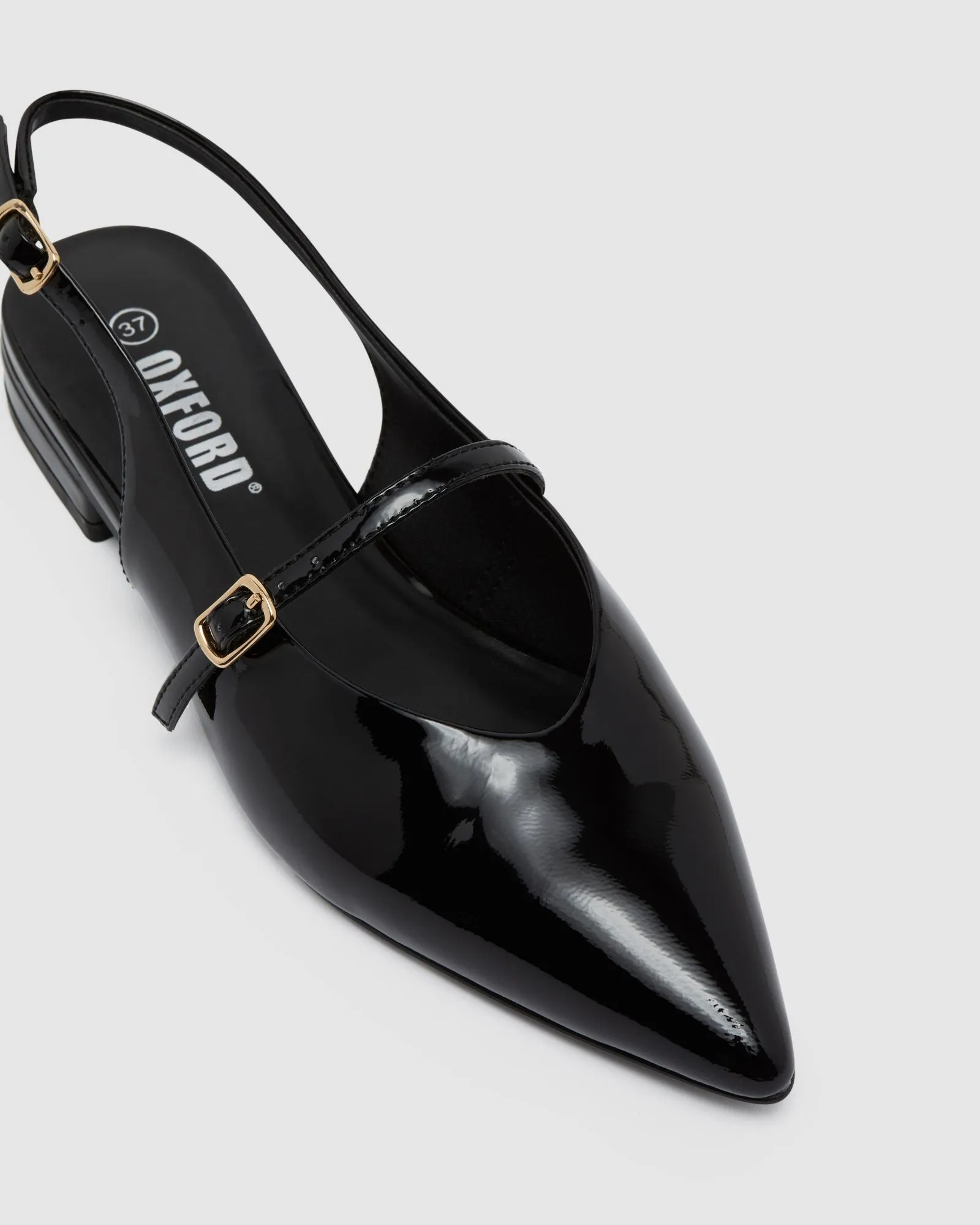 Tanya Patent Sling Back