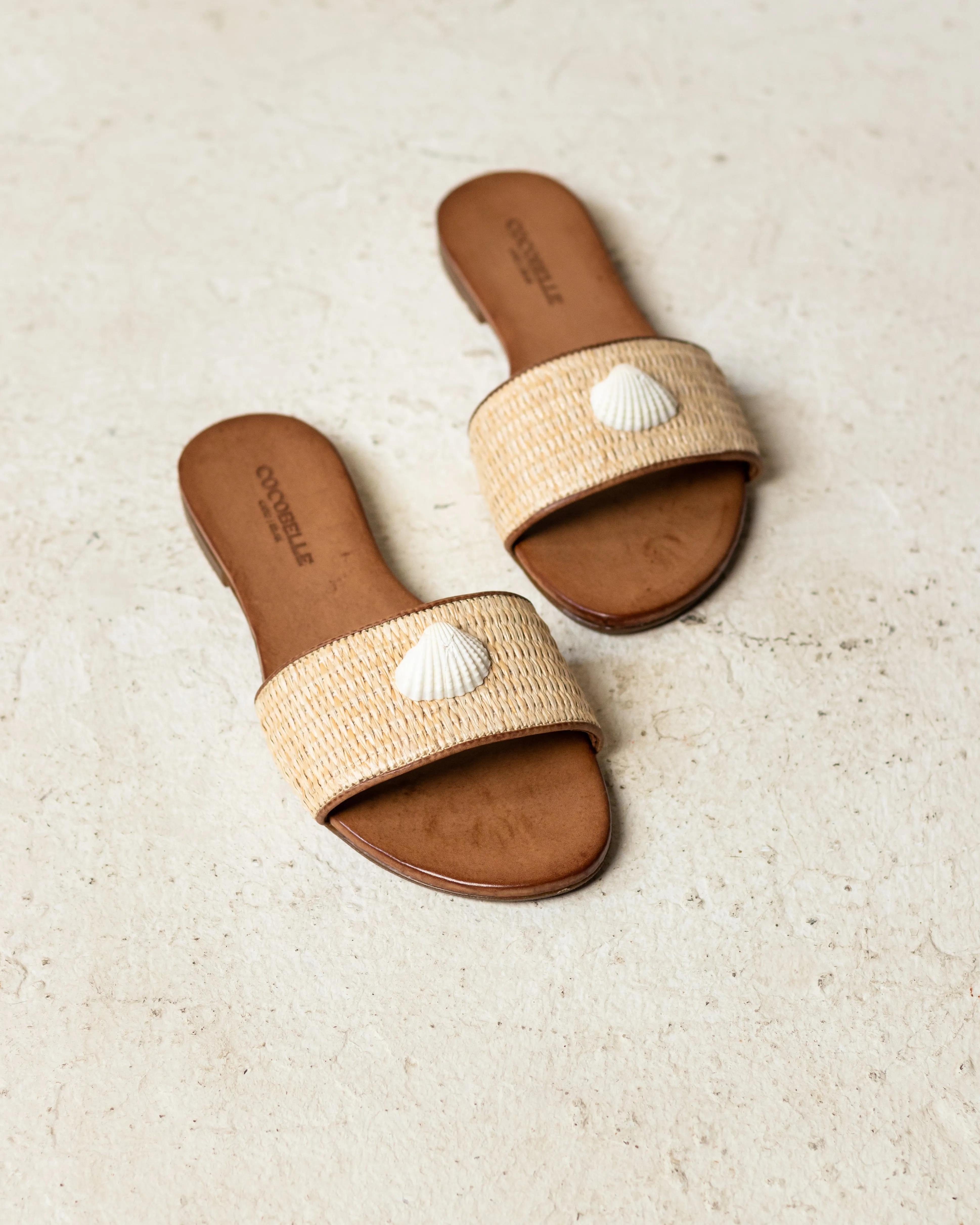 The Iris Raffia with Seashell detail