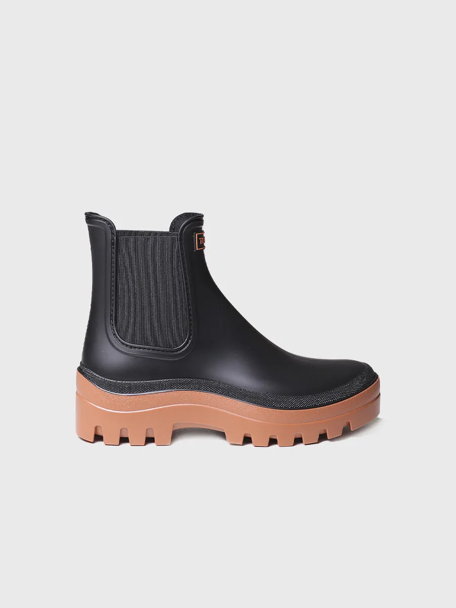 Women's Chelsea-style Rain Ankle Boot in Tan - COVENT