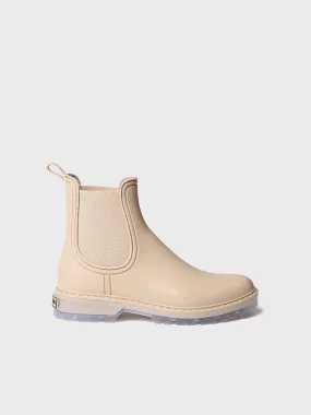 Women's Chelsea-style Waterproof Ankle boot in Beige - CONEY