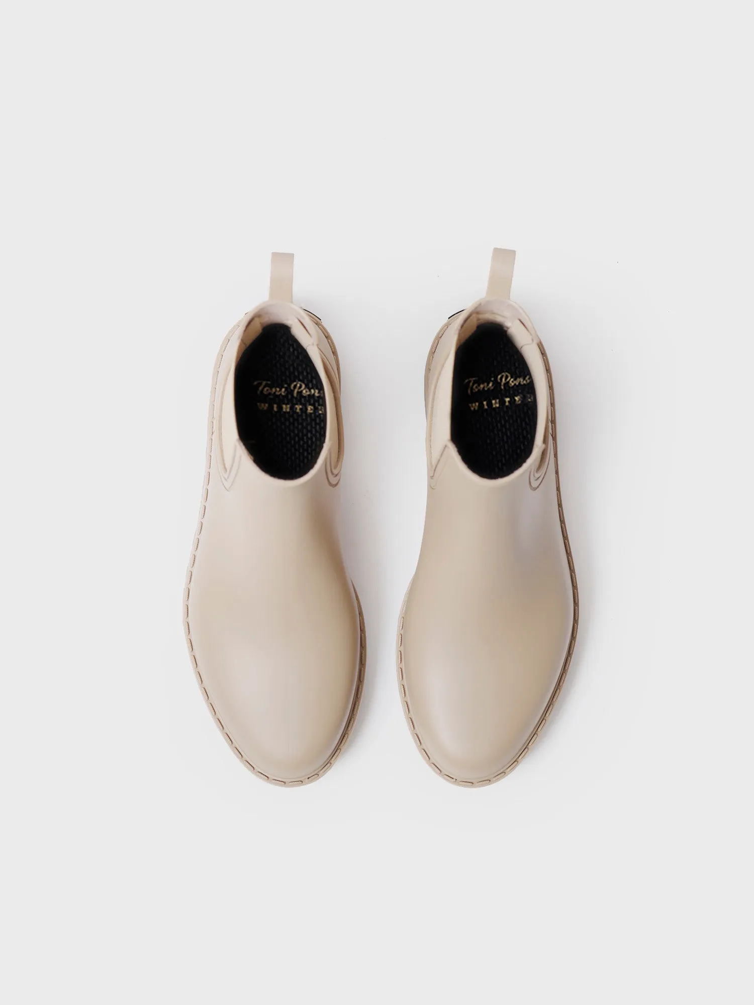 Women's Chelsea-style Waterproof Ankle boot in Beige - CONEY