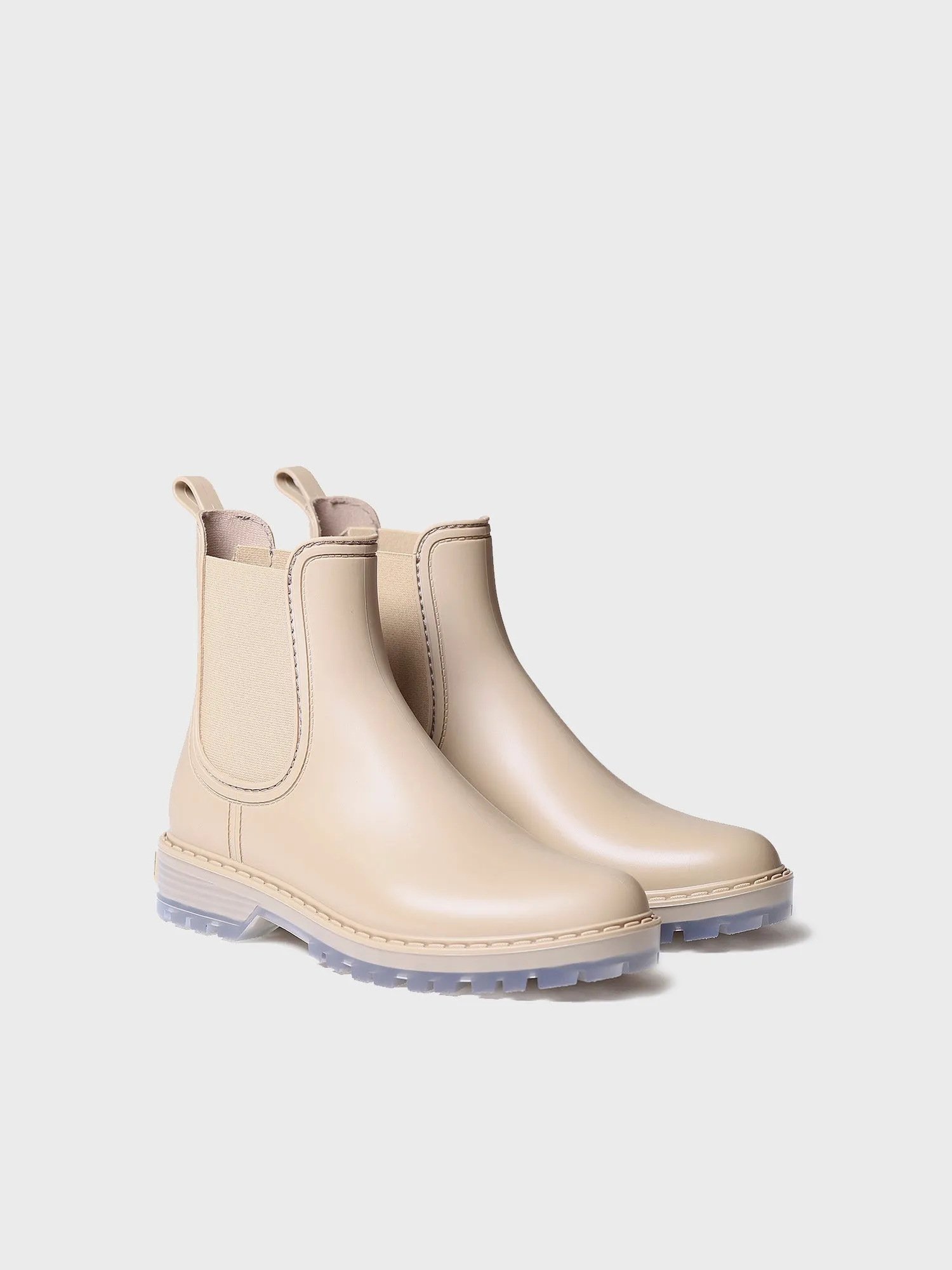 Women's Chelsea-style Waterproof Ankle boot in Beige - CONEY