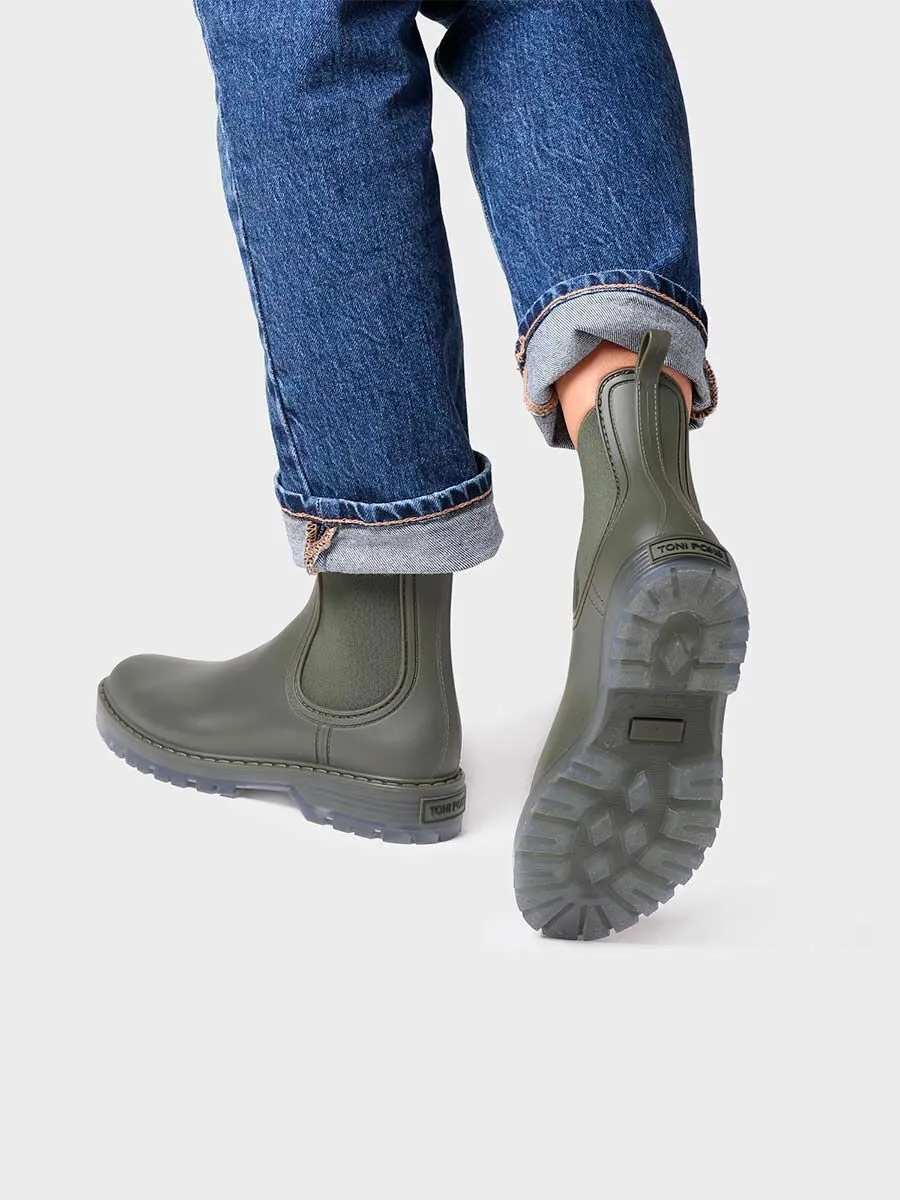 Women's Chelsea-style Waterproof Ankle boot in Khaki - CONEY