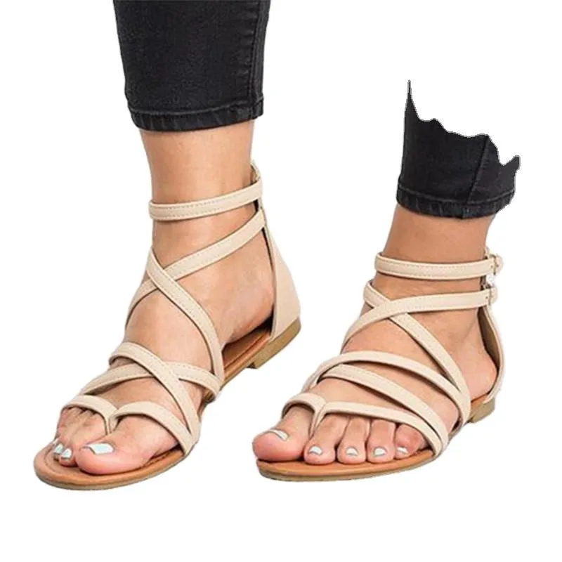 Women's Fashion Simple Cross Strapped Sandals
